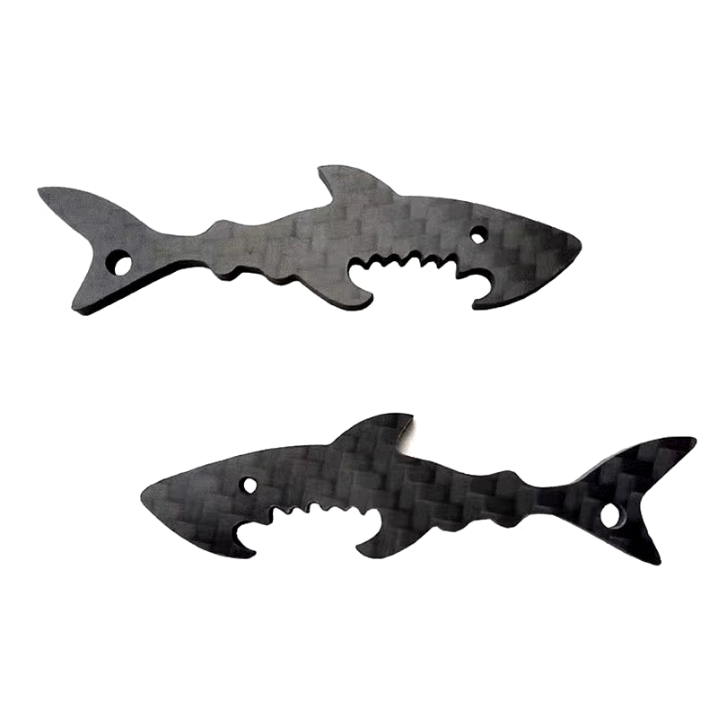 Carbon Fiber Beer Bottle Opener Unique Shark and AK47 Gun Shape Ultralight Kitchen Tool Best Gift for Men Soldier 1PCS