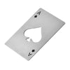 1Pcs Creative Poker Shaped Bottle Can Opener Stainless Steel Credit Card Size Bar Restaurant Beer Metal Opening Tool Gift